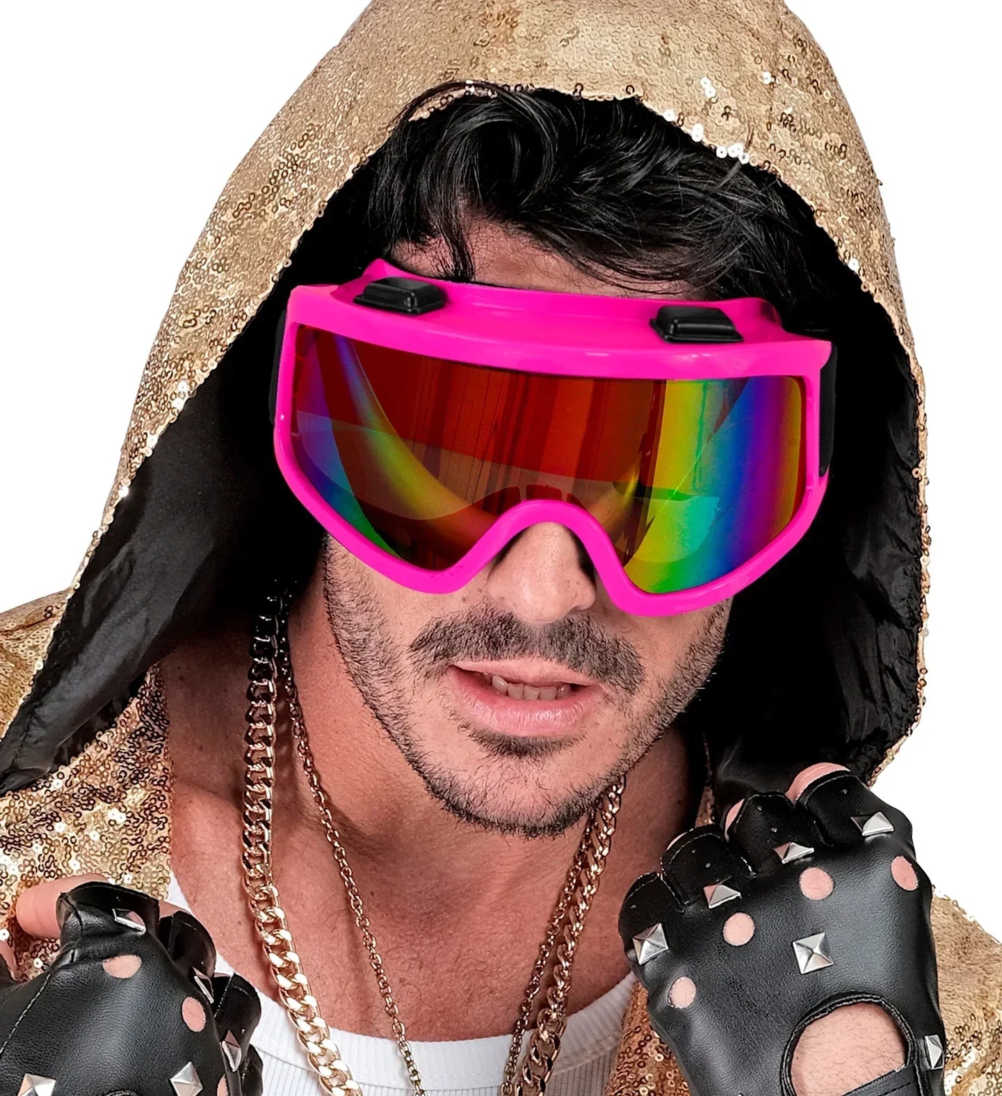 Gafas de Esquí o Snowboard Años 80 Rosa Neón Gafas Widmann