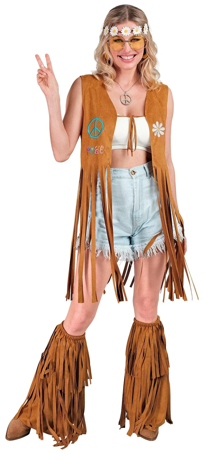 Cubrebotas Hippies Marrones con Flecos Cubrezapatos y Botas Widmann