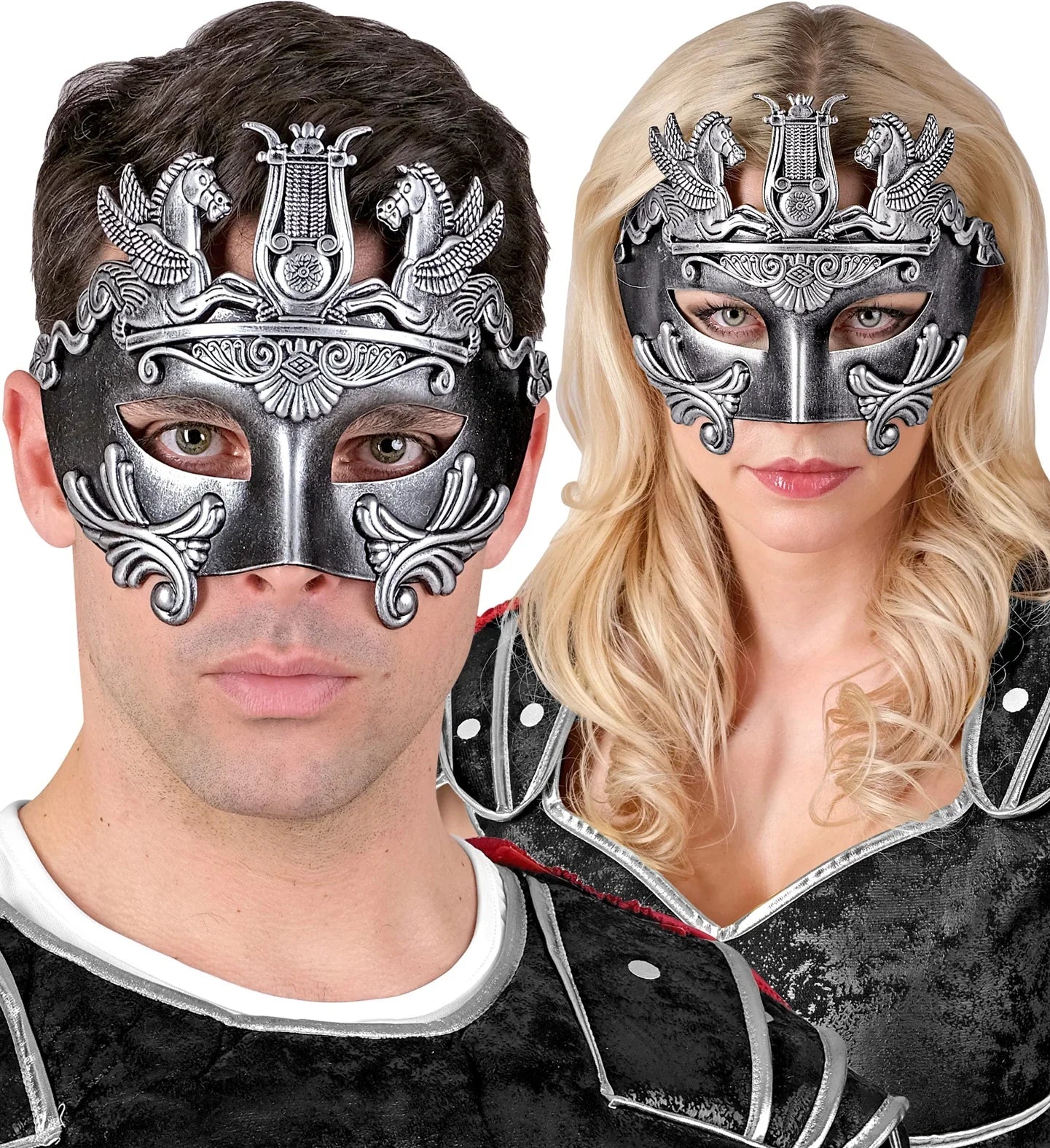Antifaz Griego o Romano Plateado Complementos Romanos y Griegos Widmann