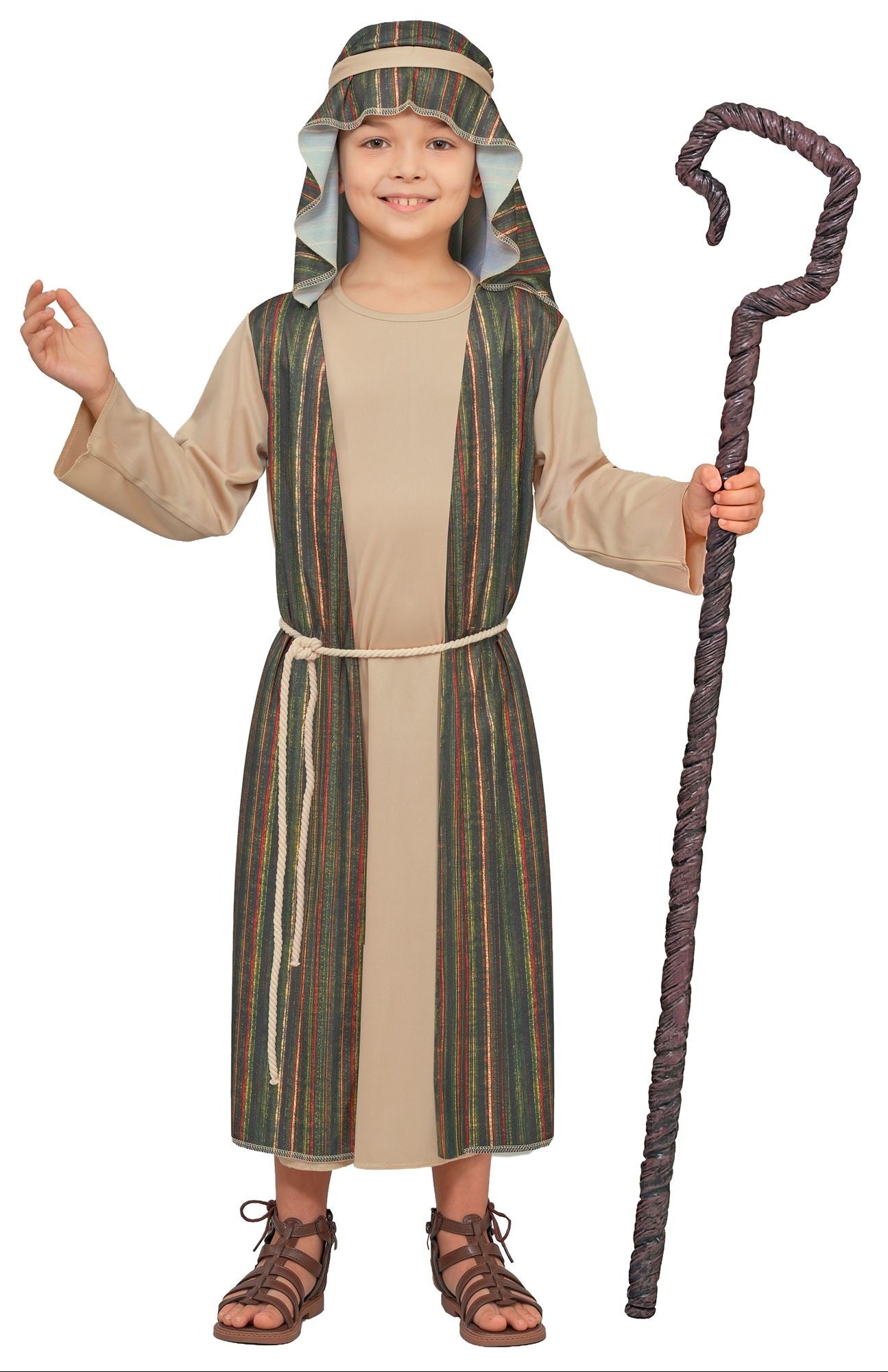 Disfraz Pastor Infantil en Color Verde