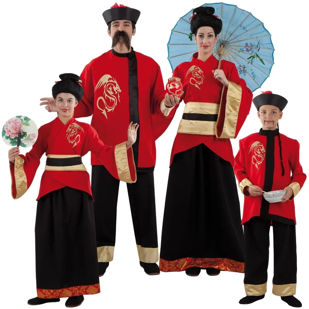 Disfraces para Grupo de Chinos Dragón Chinos Disfraces Simon