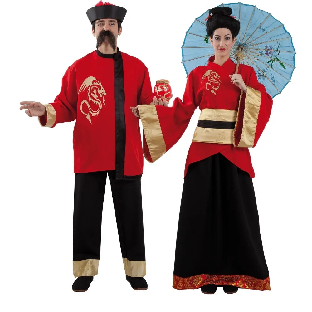 Disfraces en Pareja de Chinos Dragón Chinos Disfraces Simon