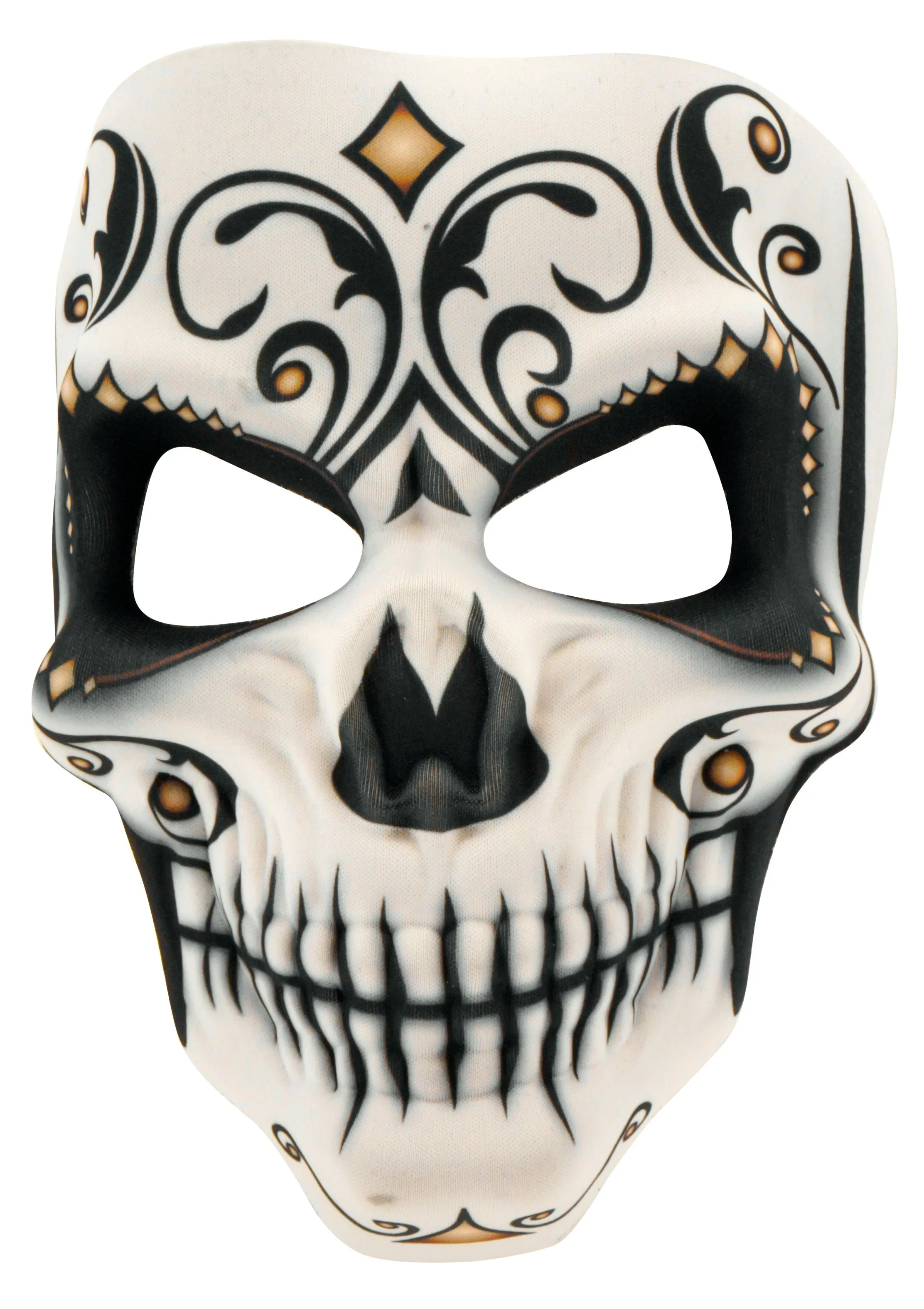 Máscara de Catrín Día de los Muertos de Tela Rígida Catrina Widmann