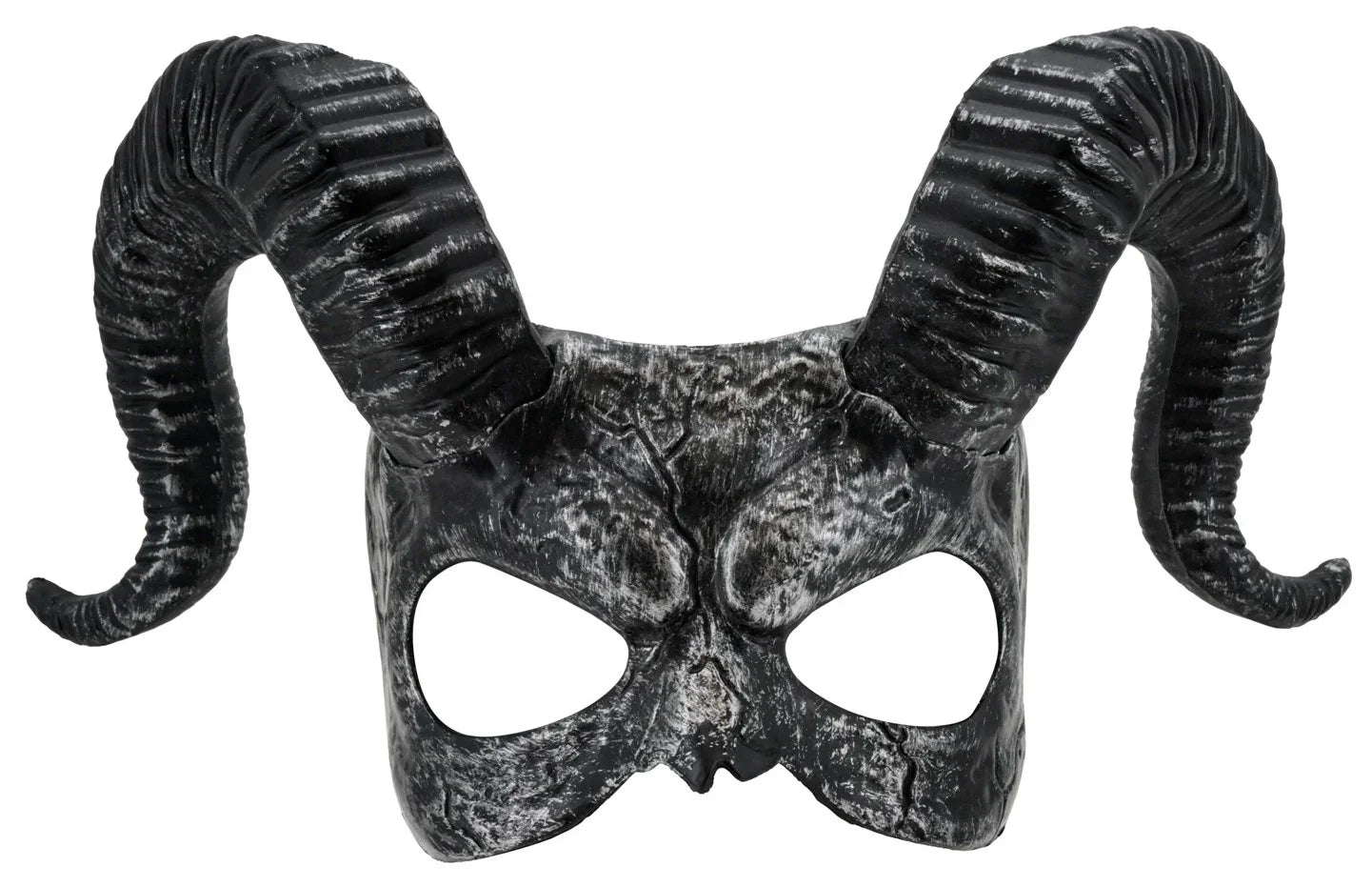 Antifaz de Diablo Negro con Cuernos Máscaras Halloween Widmann