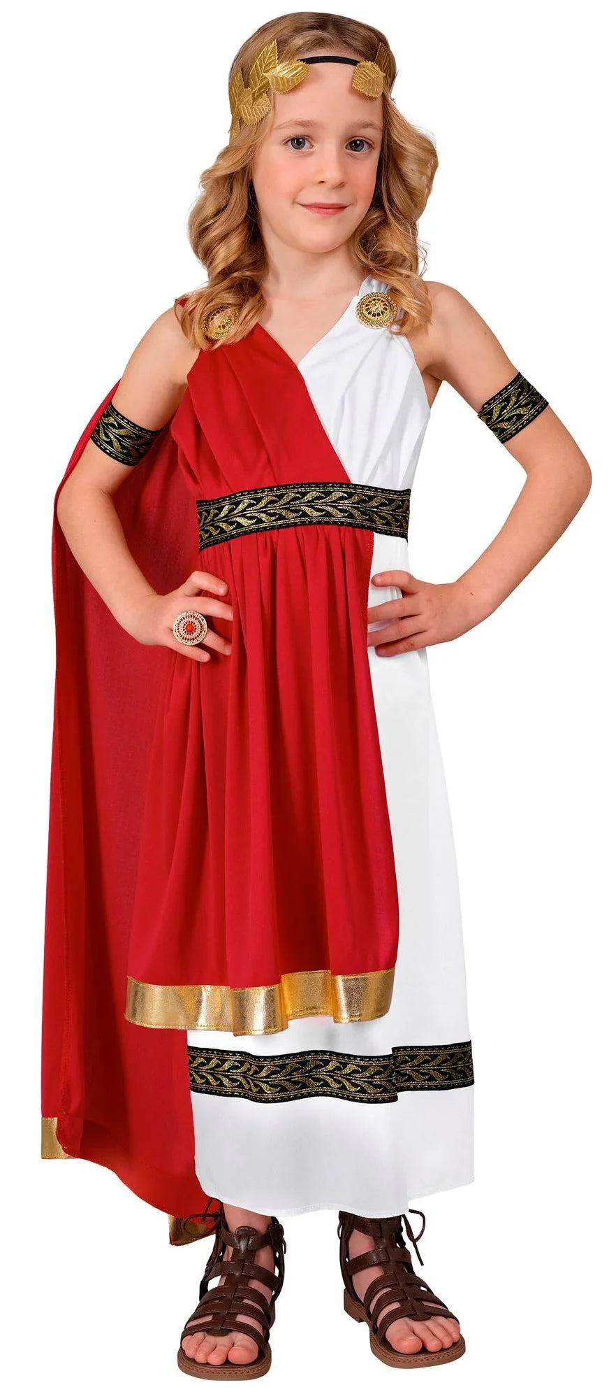 Disfraz de Emperatriz Romana para Niña Damas Romanas y Griegas Widmann