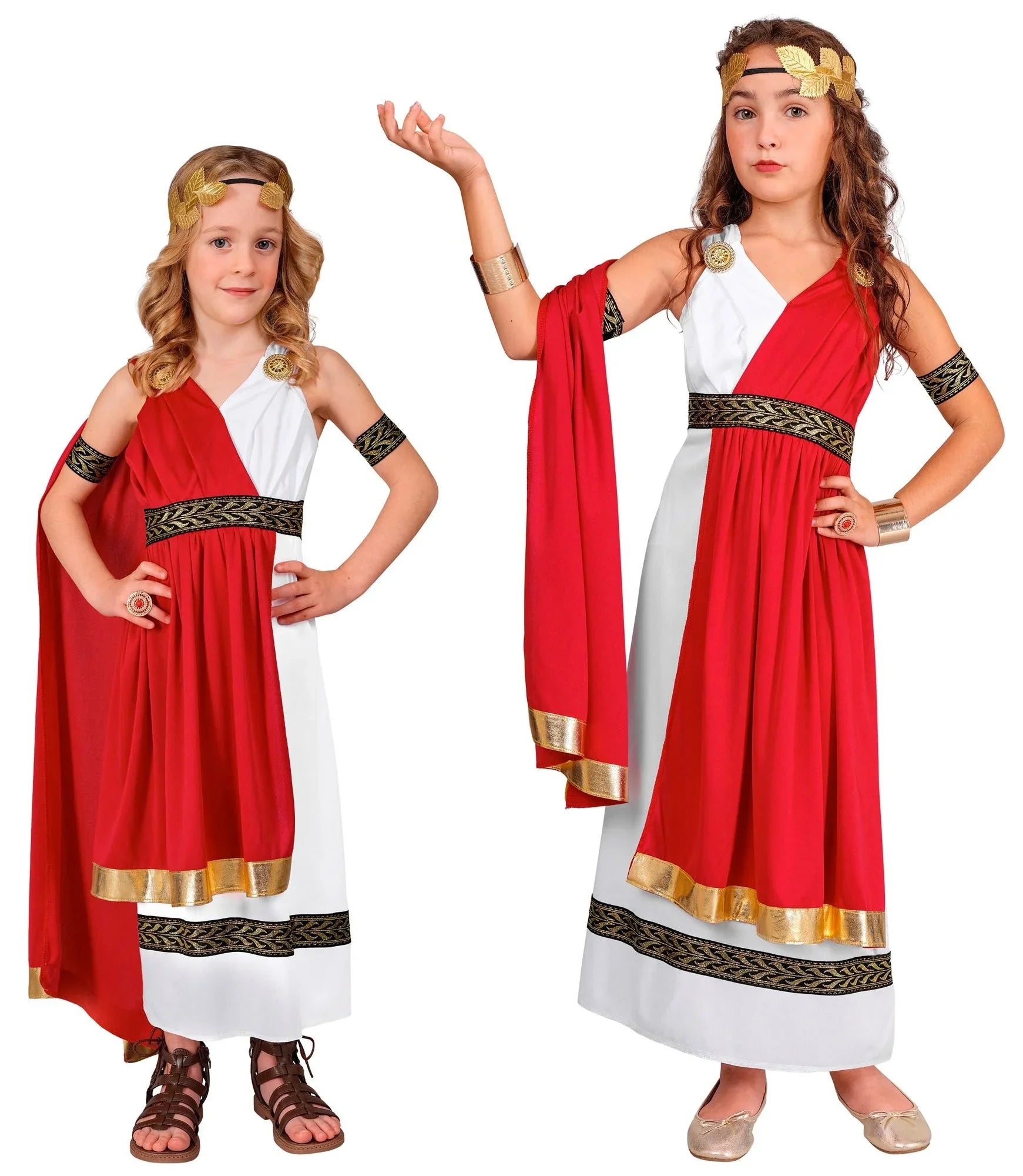 Disfraz de Emperatriz Romana para Niña Damas Romanas y Griegas Widmann