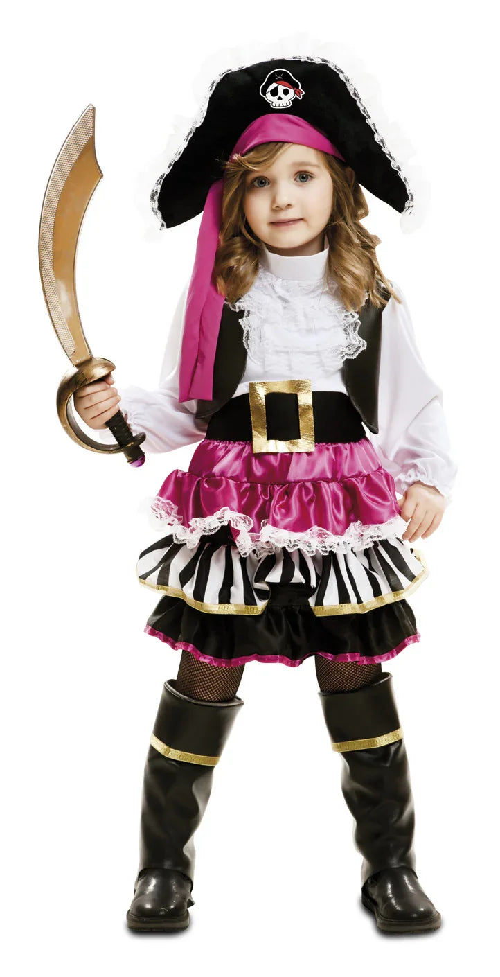 Disfraz de Pirata Rosa para Niña Piratas Infantiles Viving