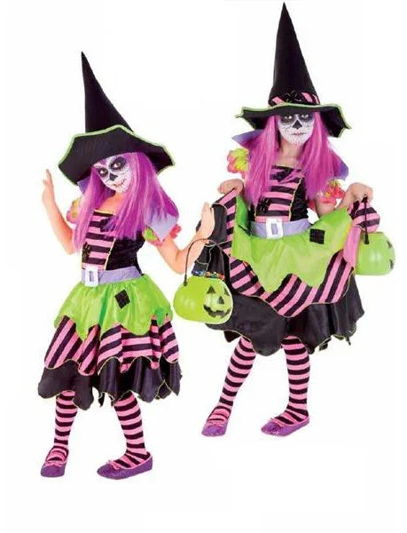 Disfraz de Bruja Colorida para Niña Halloween Infantiles Rubies