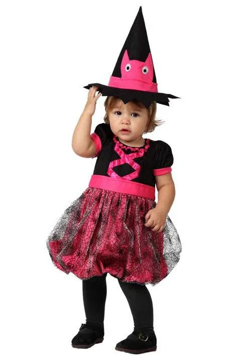 Bruja Niña Rosa Halloween Infantiles Atosa