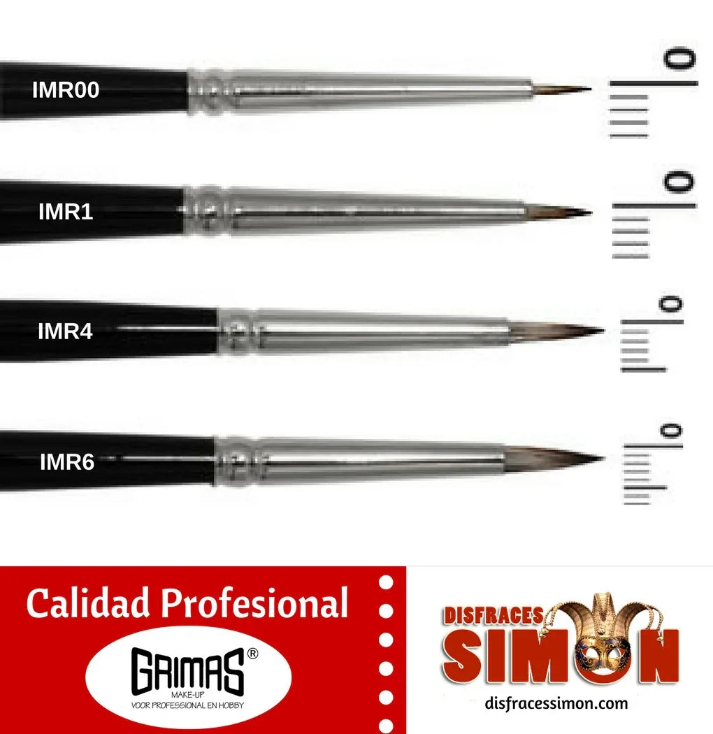 Pincel Pelo de Mangosta Artificial Redondo Accesorios de Maquillaje Grimas