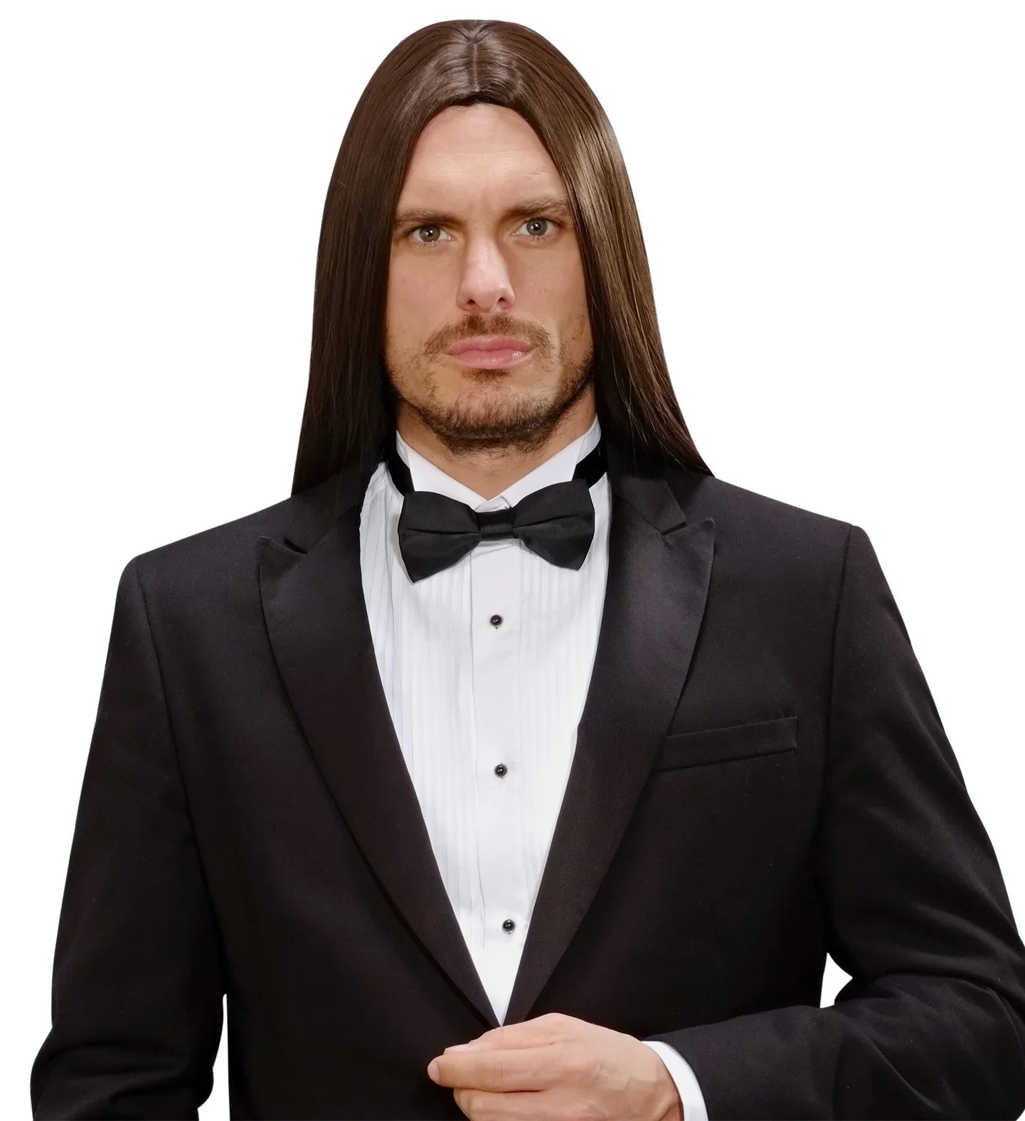 Peluca Larga Castaña para Hombre Pelucas Widmann