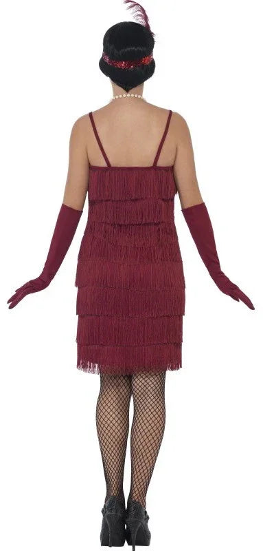 Disfraz de Charlestón Granate Años 20 Charleston y Gangster Smiffys