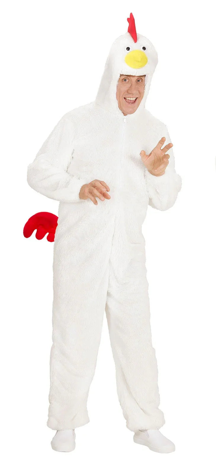Disfraz de Pollo Blanco Adulto Unisex Animales Widmann