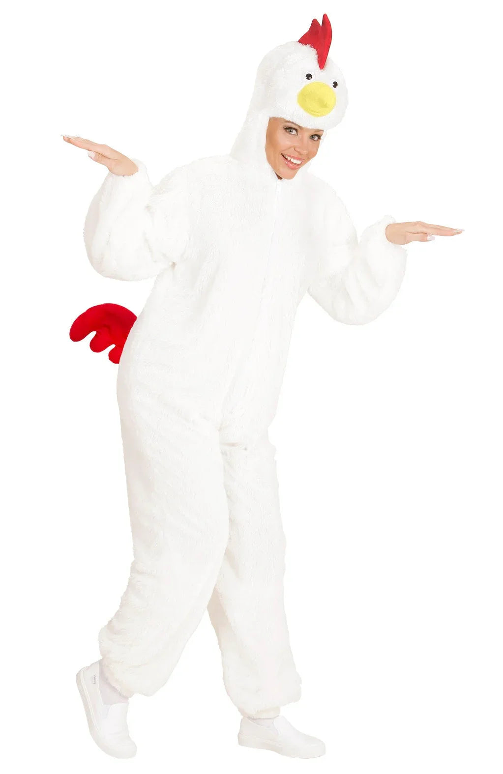 Disfraz de Pollo Blanco Adulto Unisex Animales Widmann