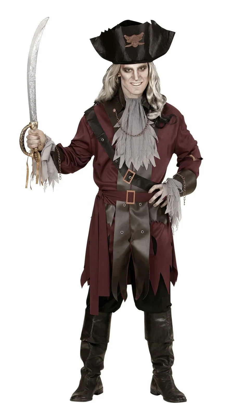 Disfraz de Capitán Pirata Fantasma para Hombre Piratas Widmann