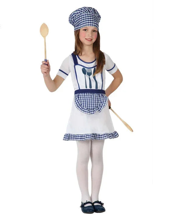 Disfraz de Cocinera Niña Cocineros Infantiles Atosa