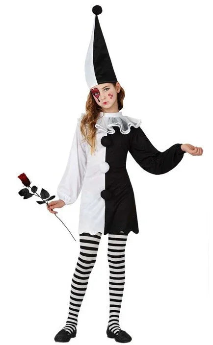 Disfraz de Niña Pierrot INFANTILES Atosa