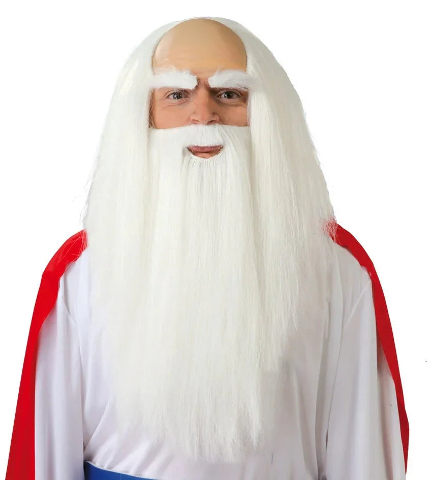 Peluca con Calva y Barba de Druida Pelucas Guirca