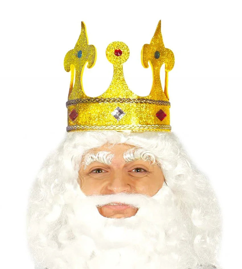 Corona Alta de Lame con Gemas Accesorios para la Cabeza Guirca