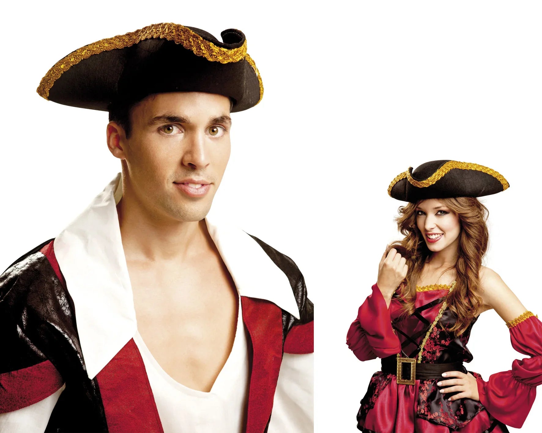 Sombrero de Pirata Triangular Complementos Piratas Viving