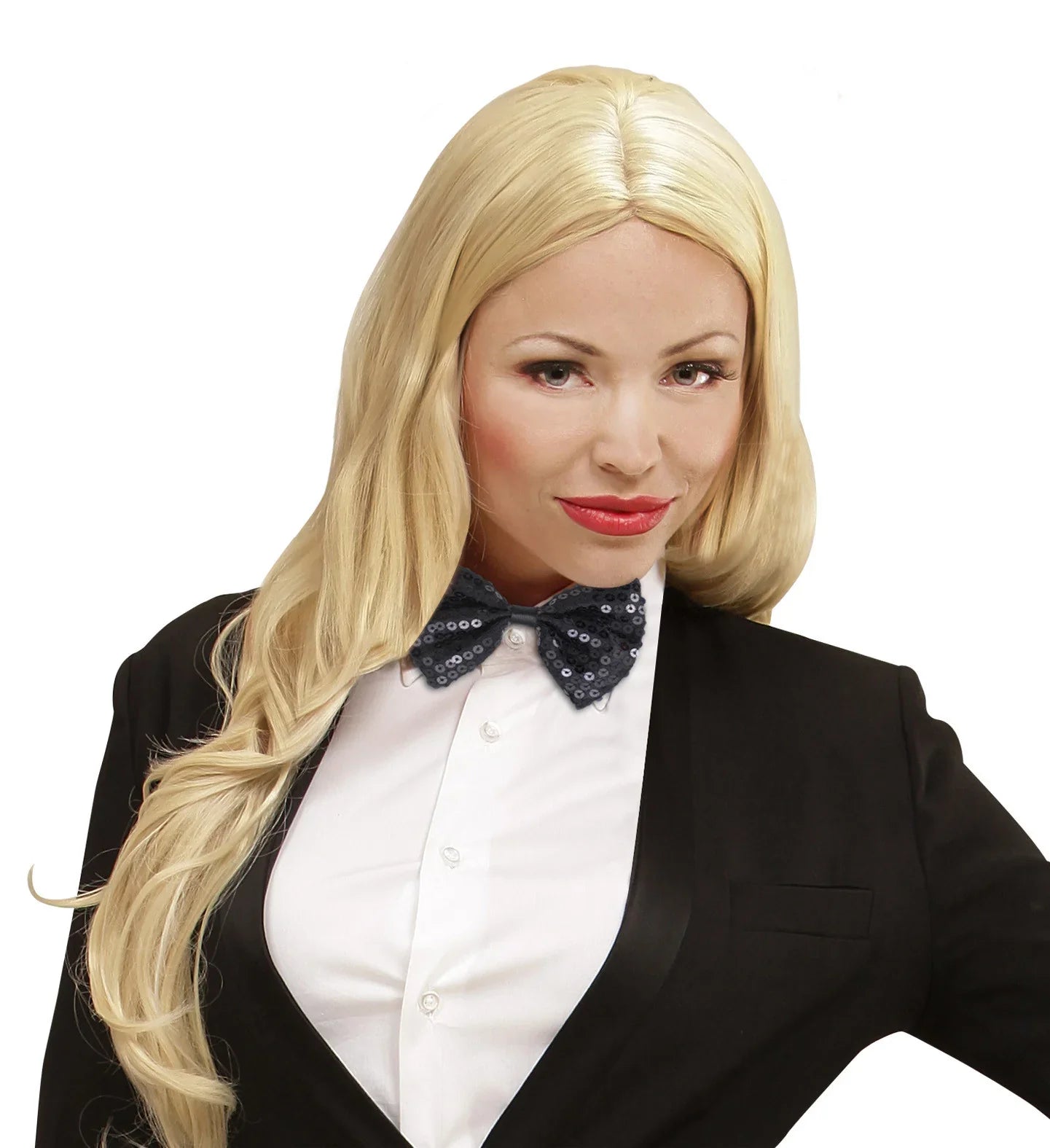 Pajarita Negra con Lentejuelas Corbatas, Pajaritas y Tirantes Widmann