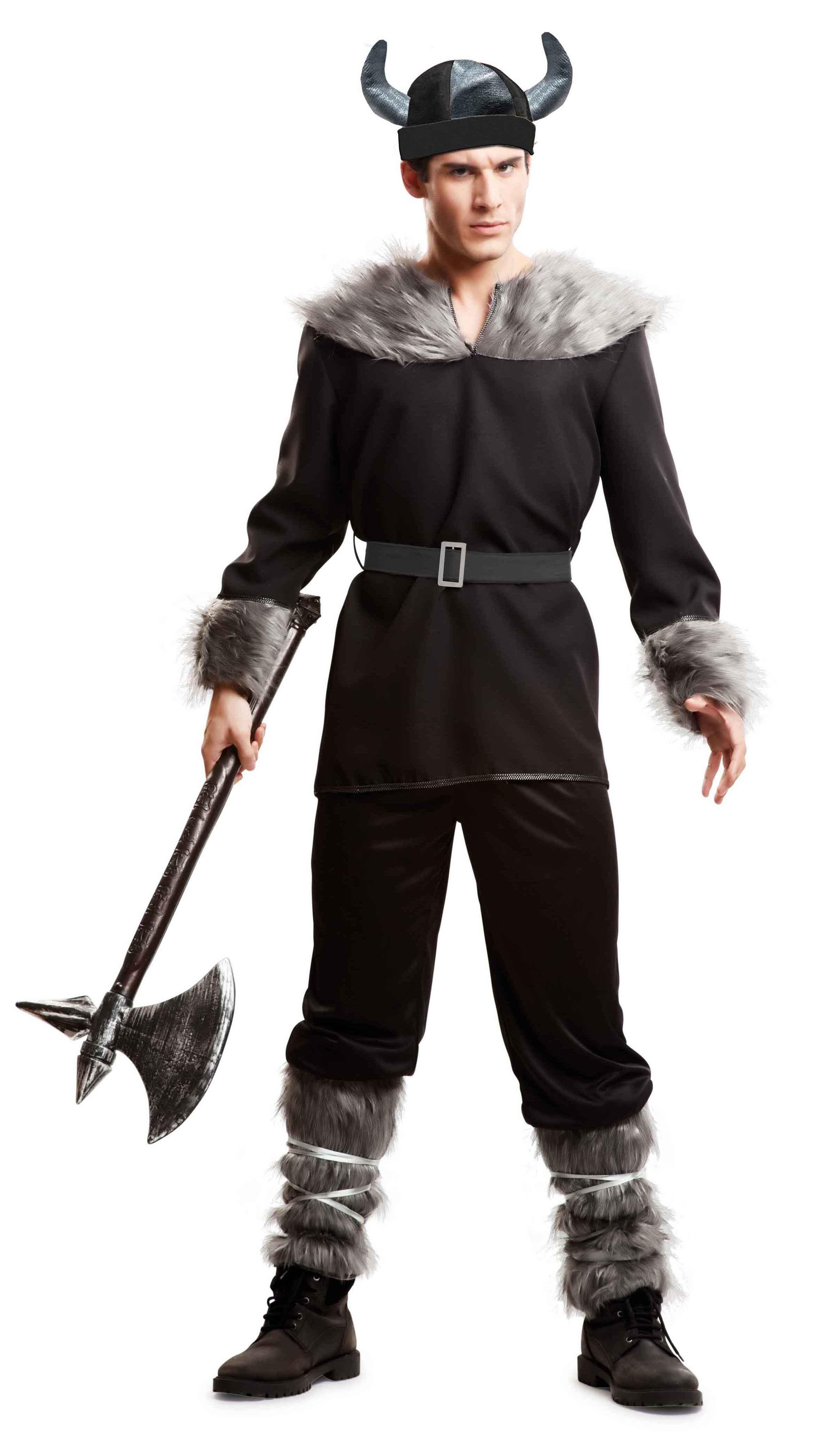 Disfraz de Vikingo Negro para Hombre Vikingos Viving