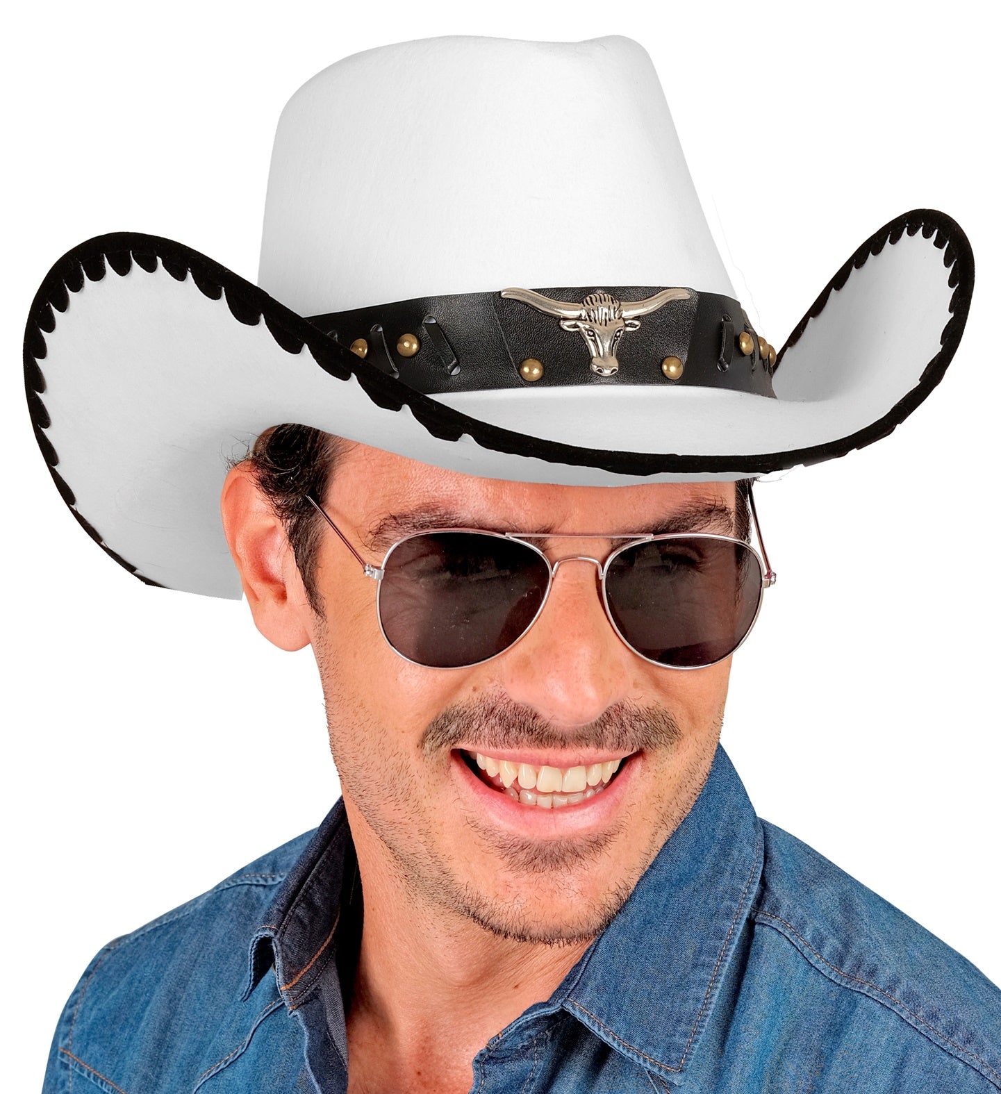 Sombrero de Vaquero Tejano Blanco Sombreros de Vaquero Widmann