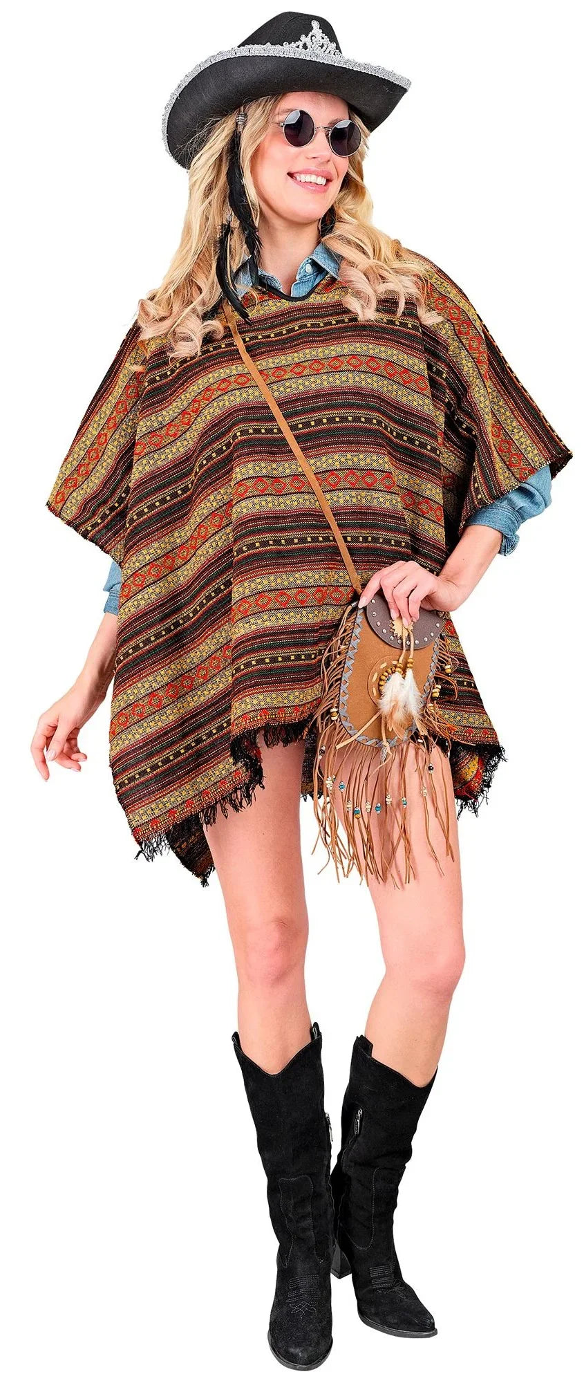 Poncho de Vaquero o Mexicano Reversible para Adulto Mexicanos Widmann