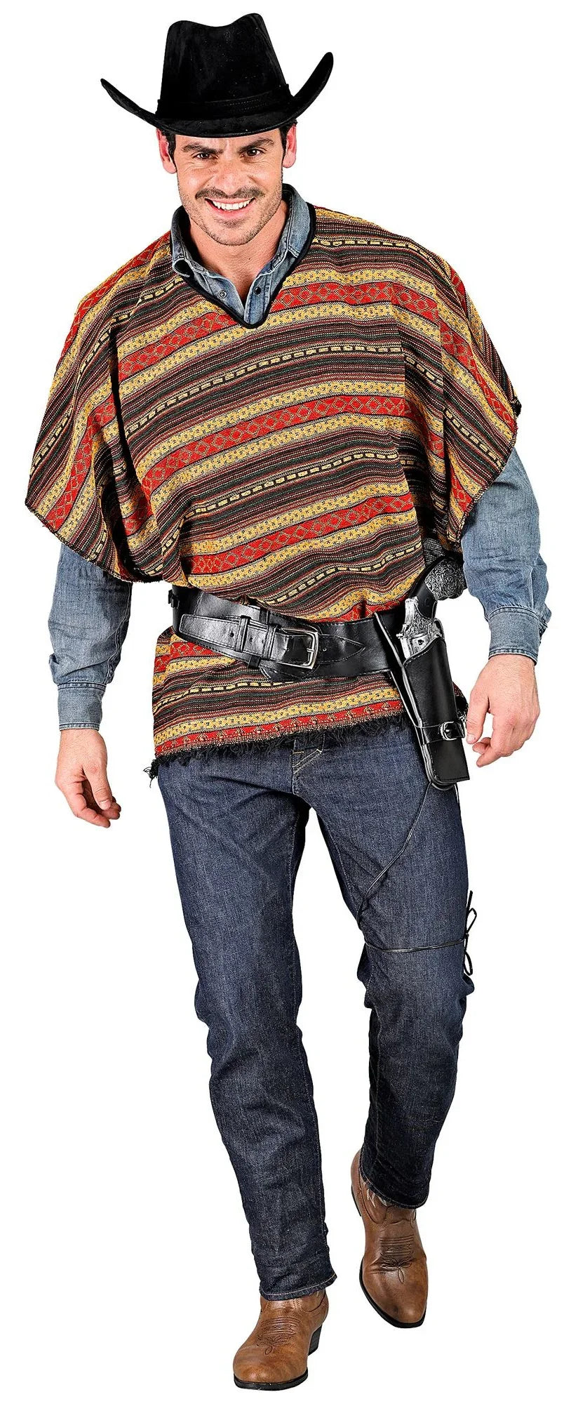 Poncho de Vaquero o Mexicano Reversible para Adulto Mexicanos Widmann