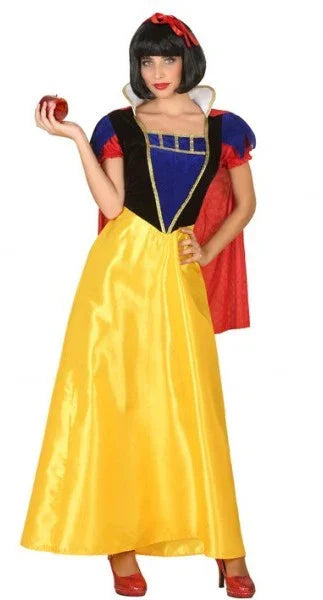 Disfraz de Blancanieves Largo para Mujer Dibujos Animados y Cuentos Atosa