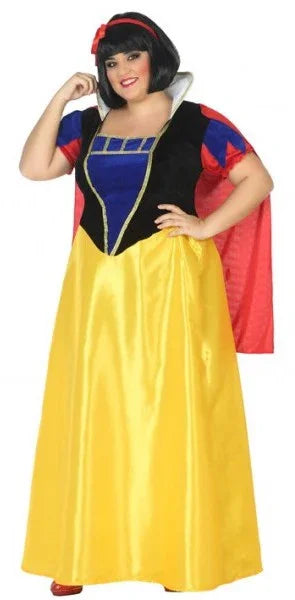 Disfraz de Blancanieves Largo para Mujer Dibujos Animados y Cuentos Atosa