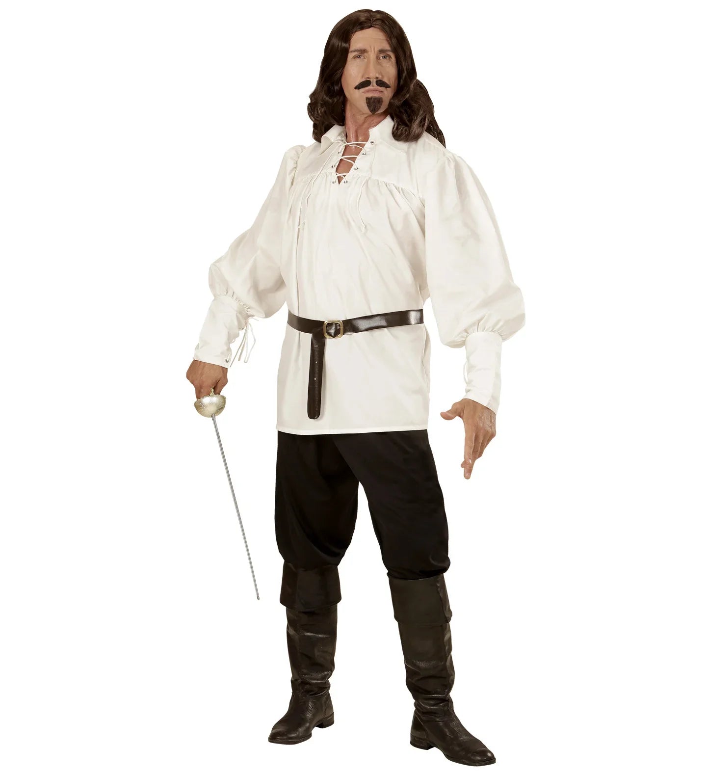 Camisa Medieval Blanco Natural para Hombre Medieval Widmann