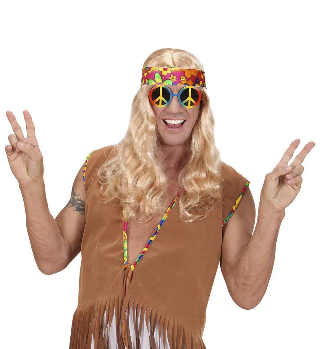 Gafas de Símbolo de la Paz Complementos Hippies Widmann