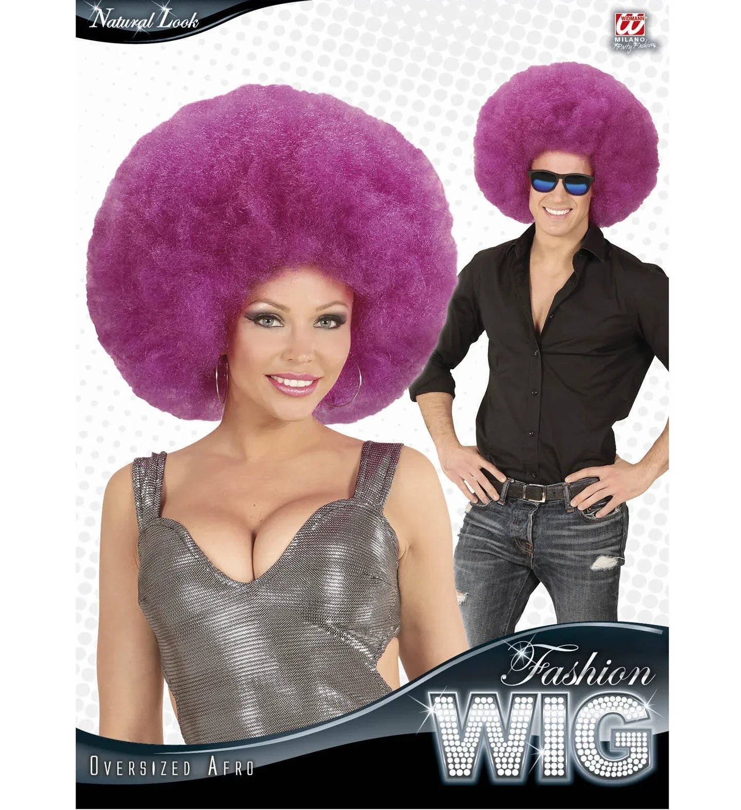 Peluca Super Afro Morada Pelucas Widmann