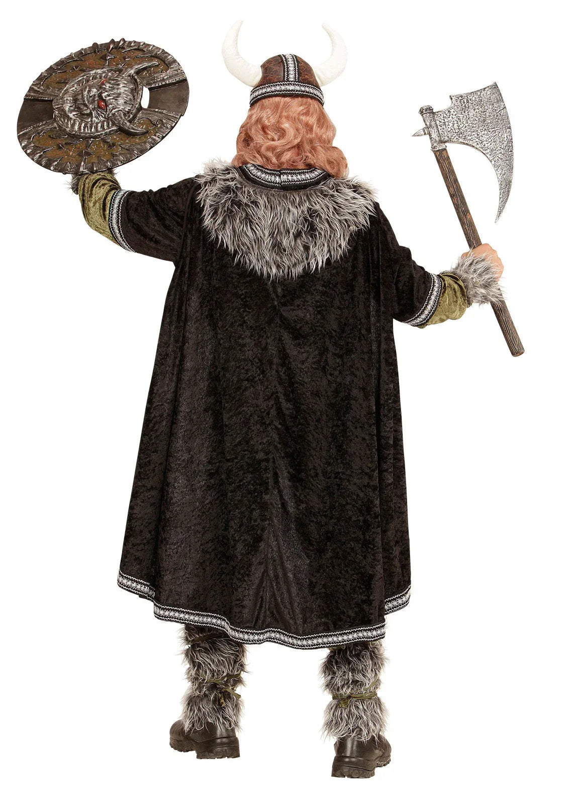 Disfraz Vikingo Nórdico en Negro para Hombre Vikingos Widmann