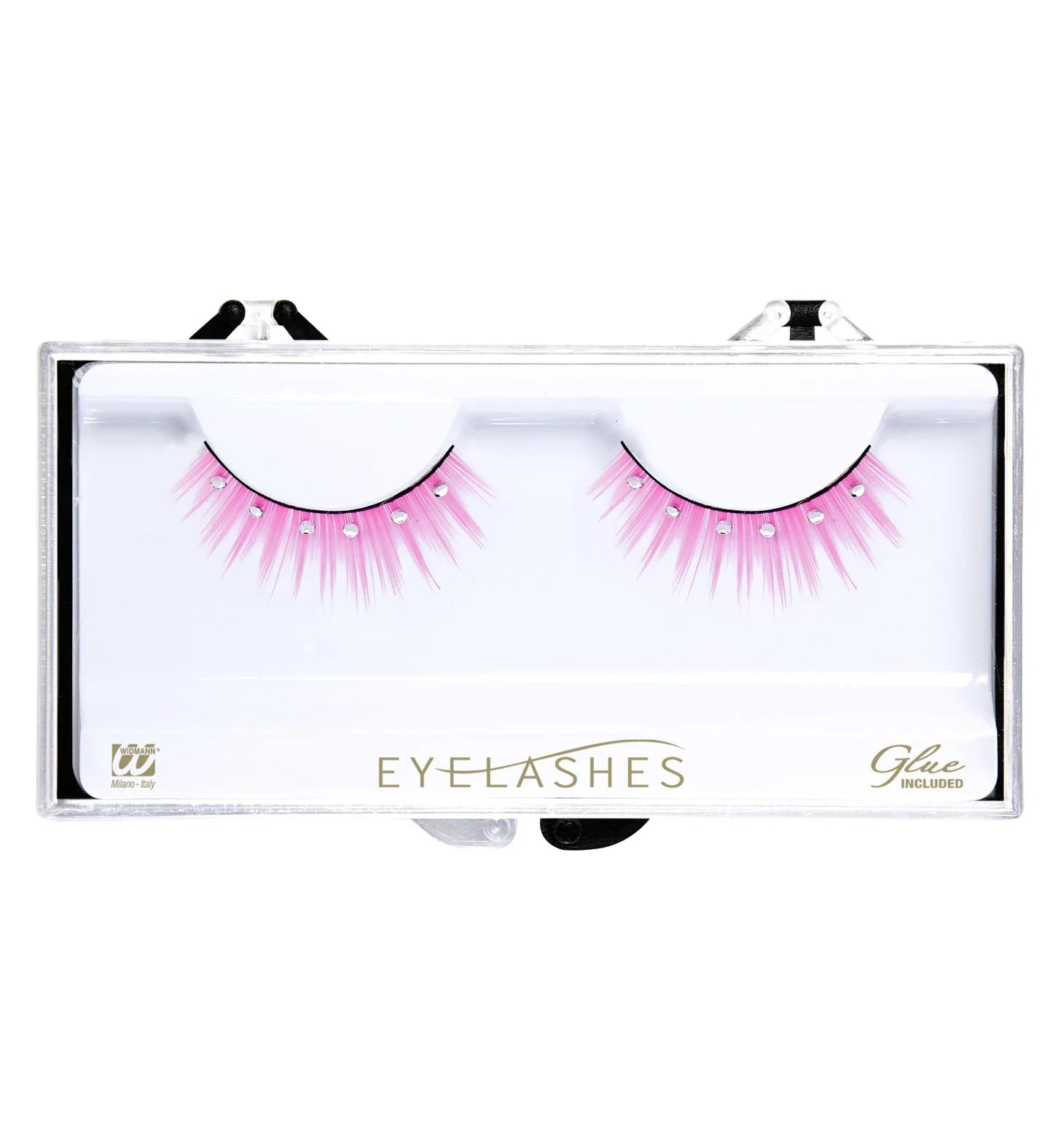 Pestañas Rosas Puntiagudas con Brillantes Pestañas Widmann