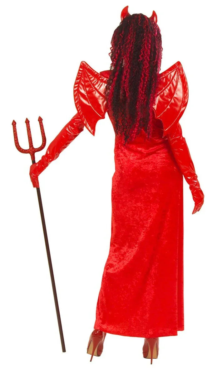 Disfraz de Diablesa con Alas y Cuernos Adultos Widmann