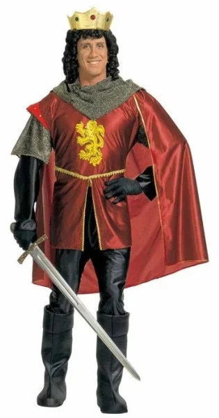 Disfraz de Rey Medieval Rojo para Adulto Medievales Widmann