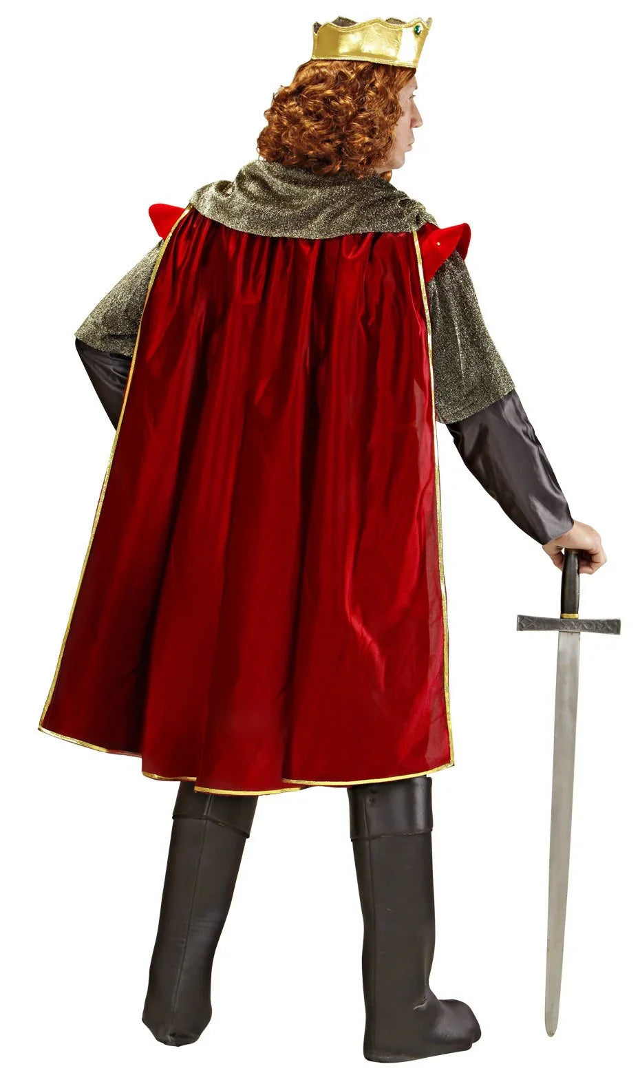 Disfraz de Rey Medieval Rojo para Adulto Medievales Widmann
