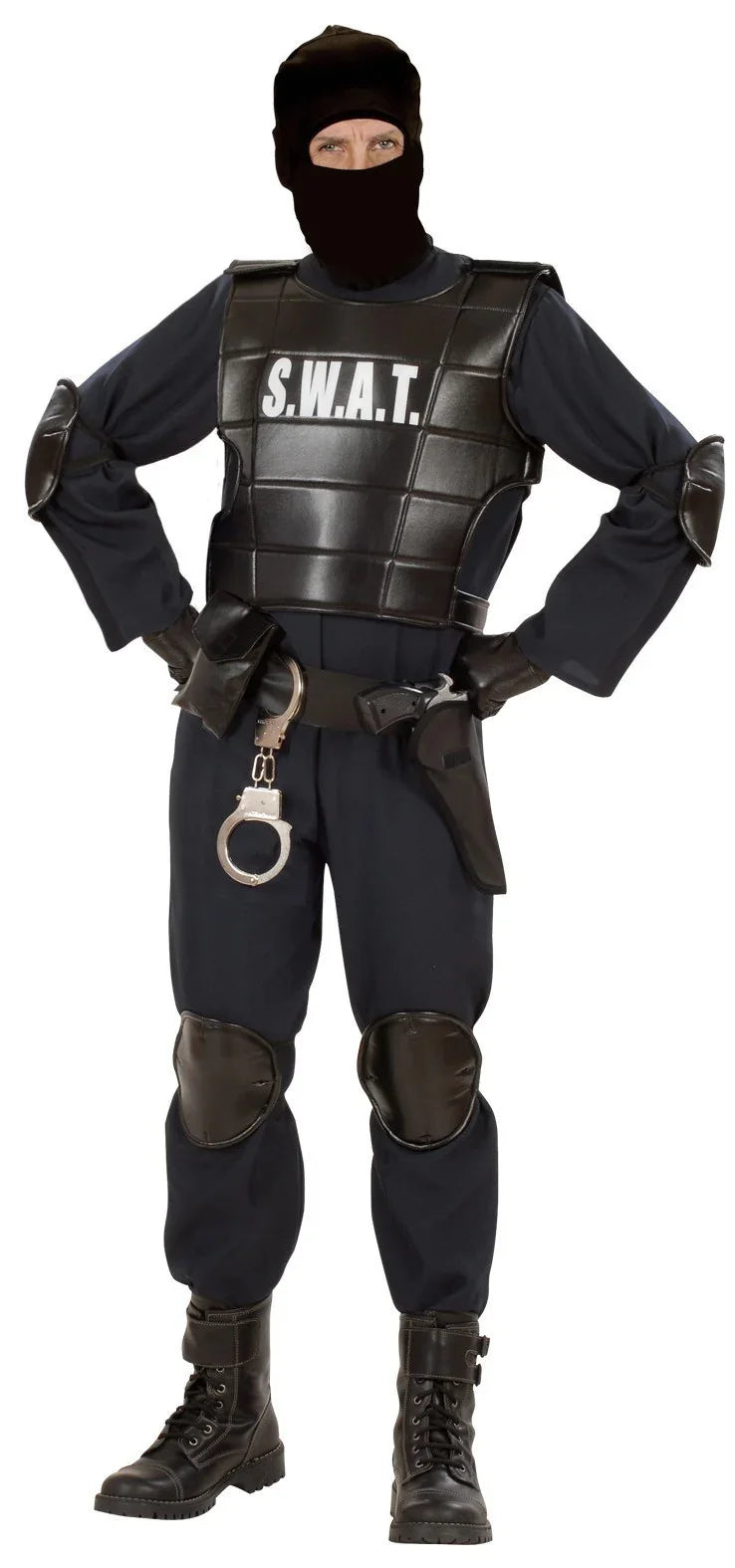 Disfraz de SWAT Premium para Hombre Polis y presos Widmann