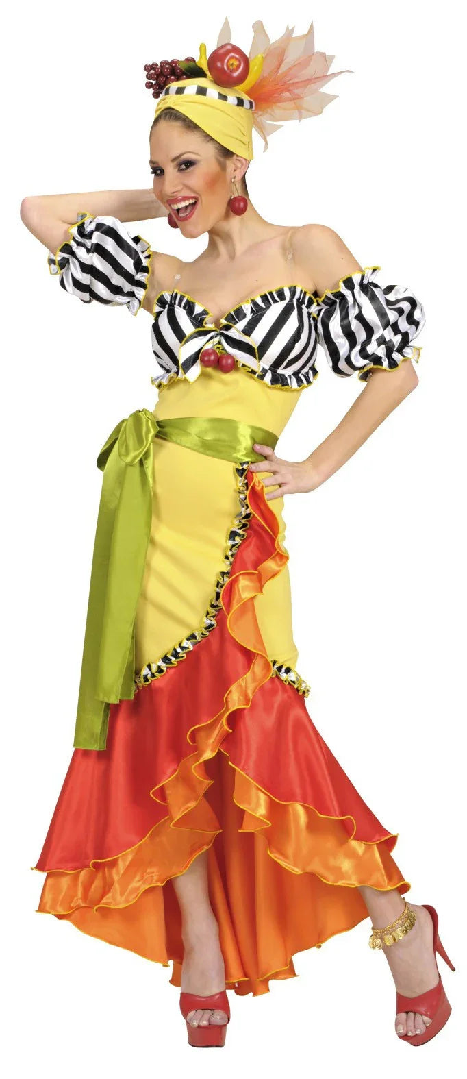 Disfraz de Rumbera Premium para Mujer Adultos Widmann