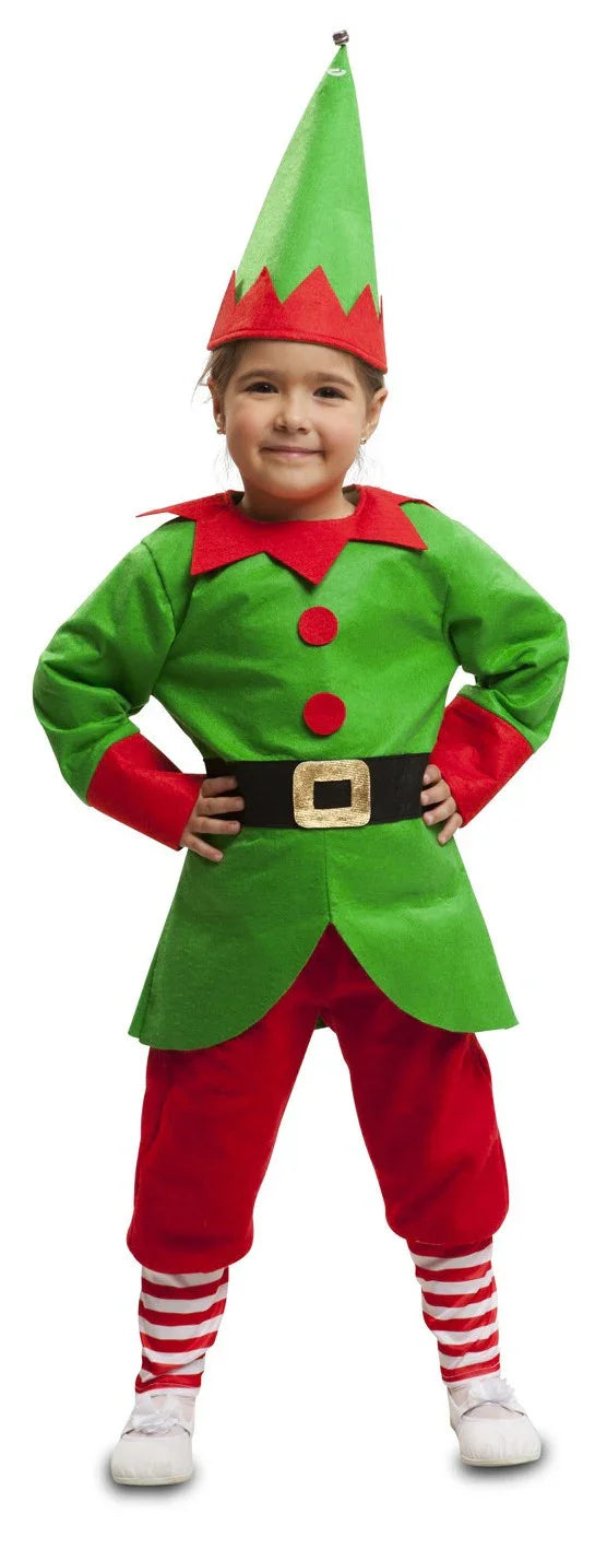 Disfraz de Elfo de Papá Noel para Niños Navidad Infantiles Viving
