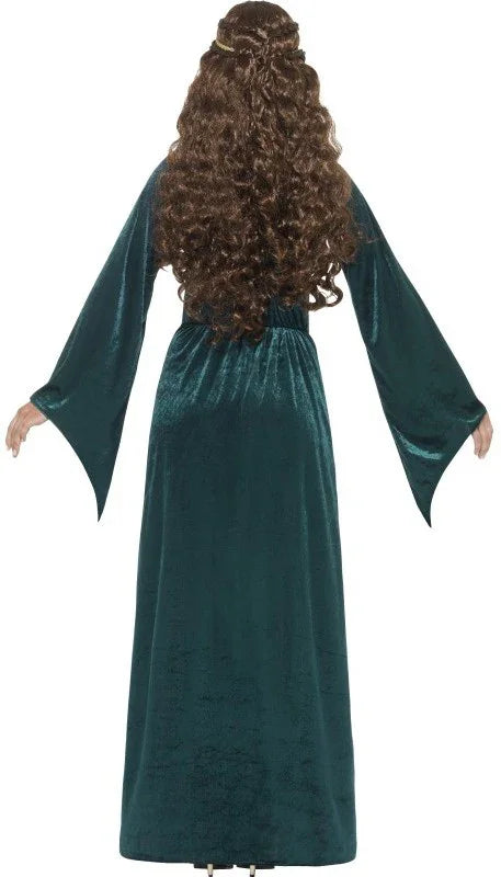 Disfraz de Princesa Medieval Verde para Mujer Medieval Smiffys