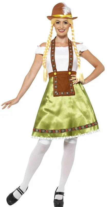 Disfraz de Tirolesa Oktoberfest Verde para Mujer Tiroleses Oktoberfest Smiffys