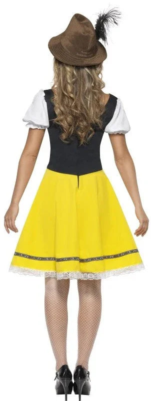 Disfraz de Tirolesa Oktoberfest Amarilla para Mujer Tiroleses Oktoberfest Smiffys
