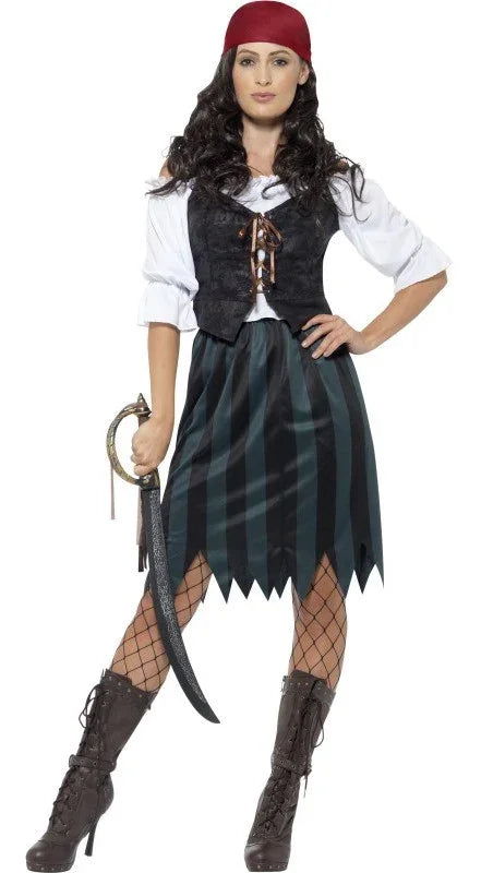 Disfraz de Pirata del Caribe para Mujer Piratas Smiffys