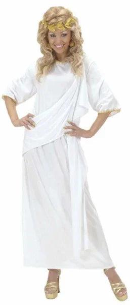 Túnica Romana Blanca Unisex para Adulto Disfraces Baratos Widmann