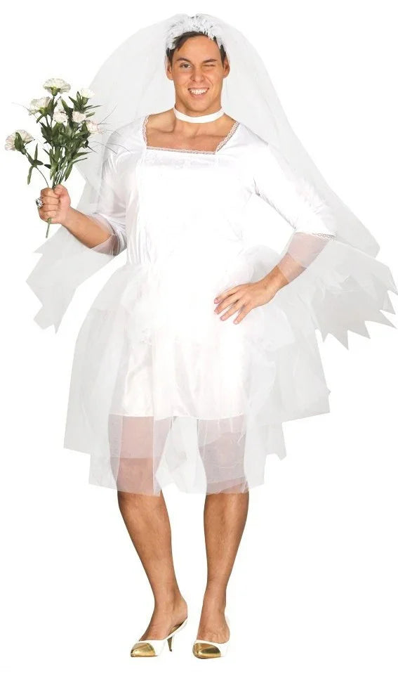 Disfraz de Novia para Hombre Despedidas Guirca