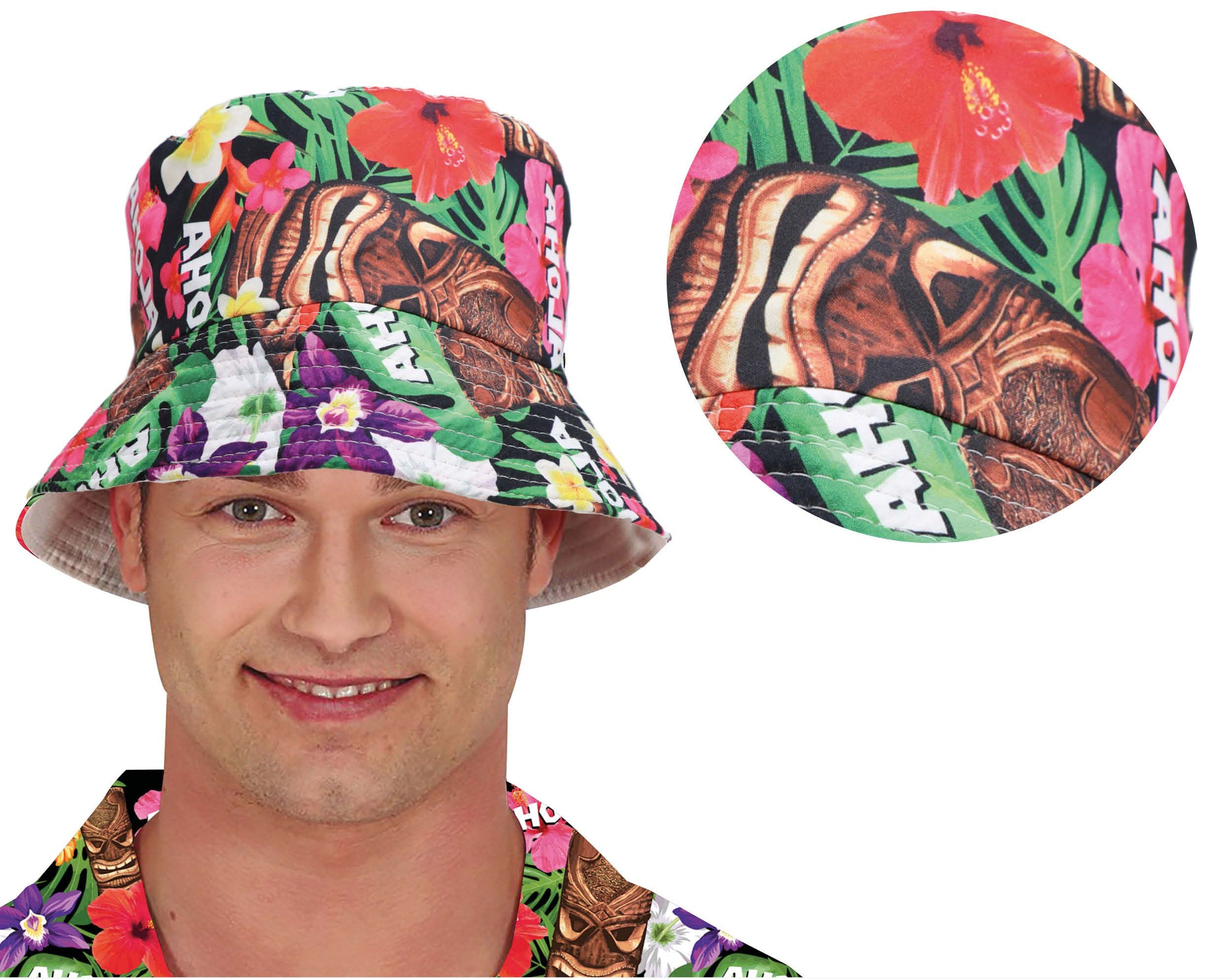 Cappello con stampa hawaiana "Aloha" per Adulto