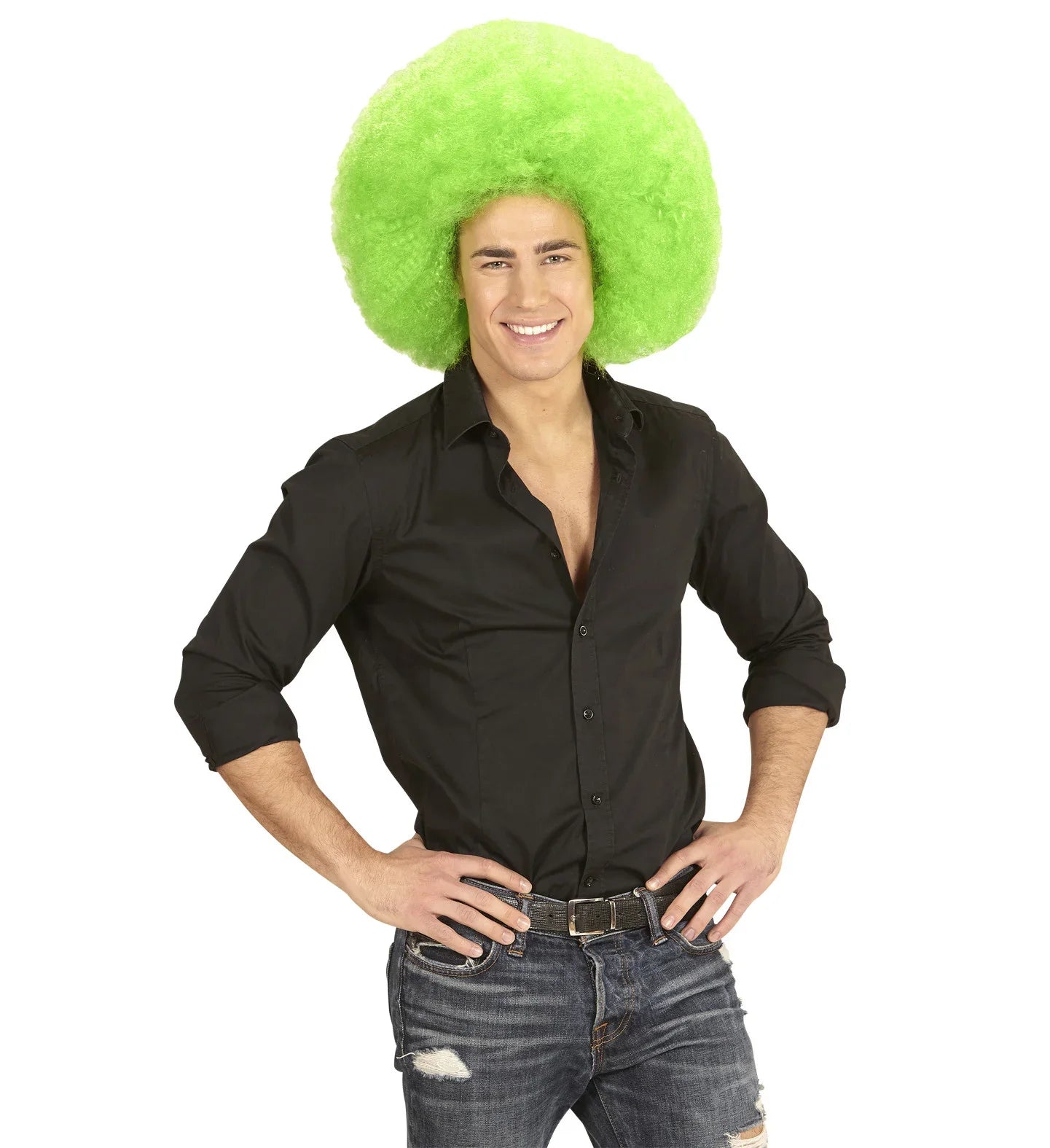 Peluca Super Afro Verde Pelucas Widmann